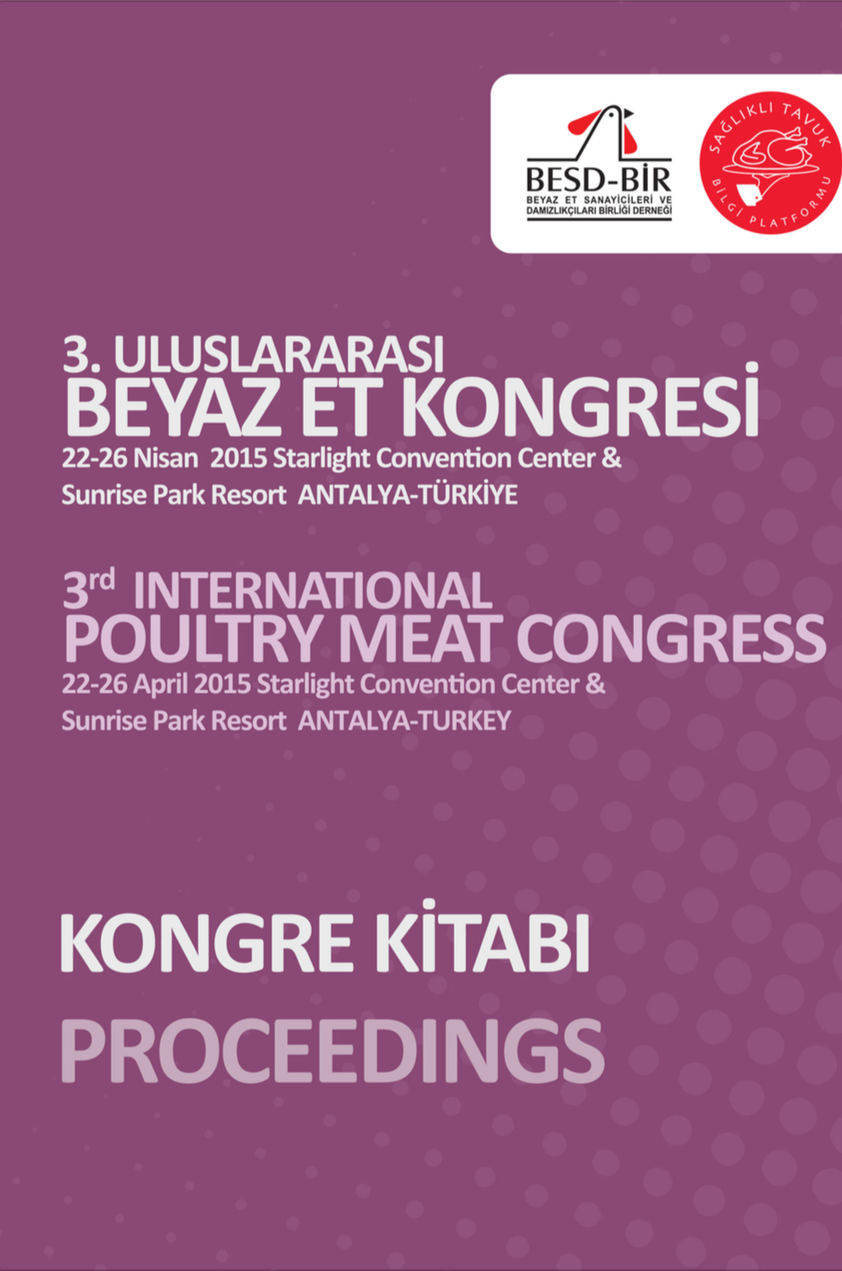 3. Uluslararası Beyaz Et Kongresi Kitabı - Türkçe