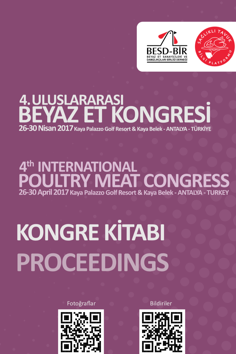 4th  International Poultry Meat Congress Booklet - Turkish